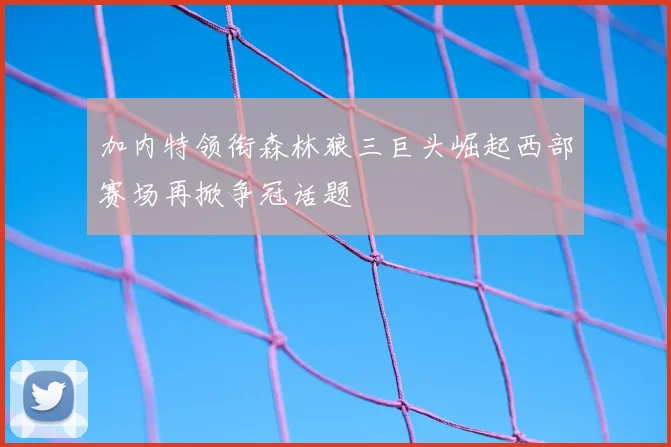 加内特领衔森林狼三巨头崛起西部赛场再掀争冠话题