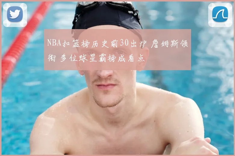 NBA扣篮榜历史前30出炉 詹姆斯领衔 多位球星霸榜成看点